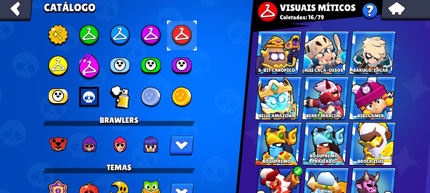 CONTA BRAWL STARS FULL 11 + 80 HIPERCARGAS