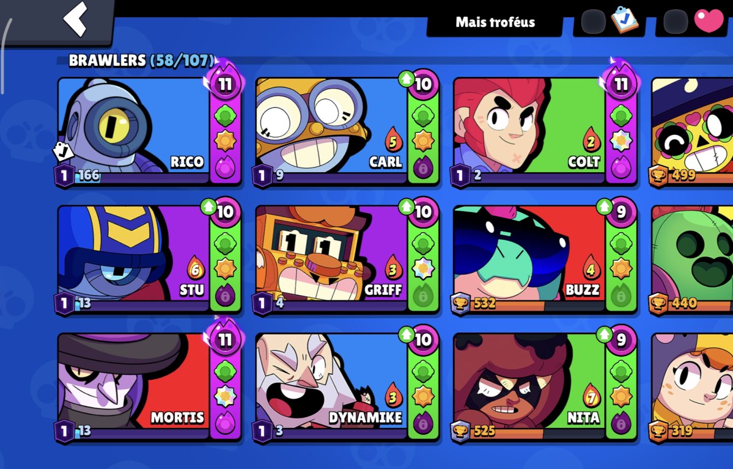 CONTA BRAWL STARS 2020 12K