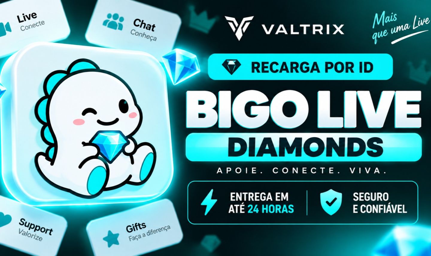 Bigo Live Diamonds | Recarga por ID | Entrega em até 24h