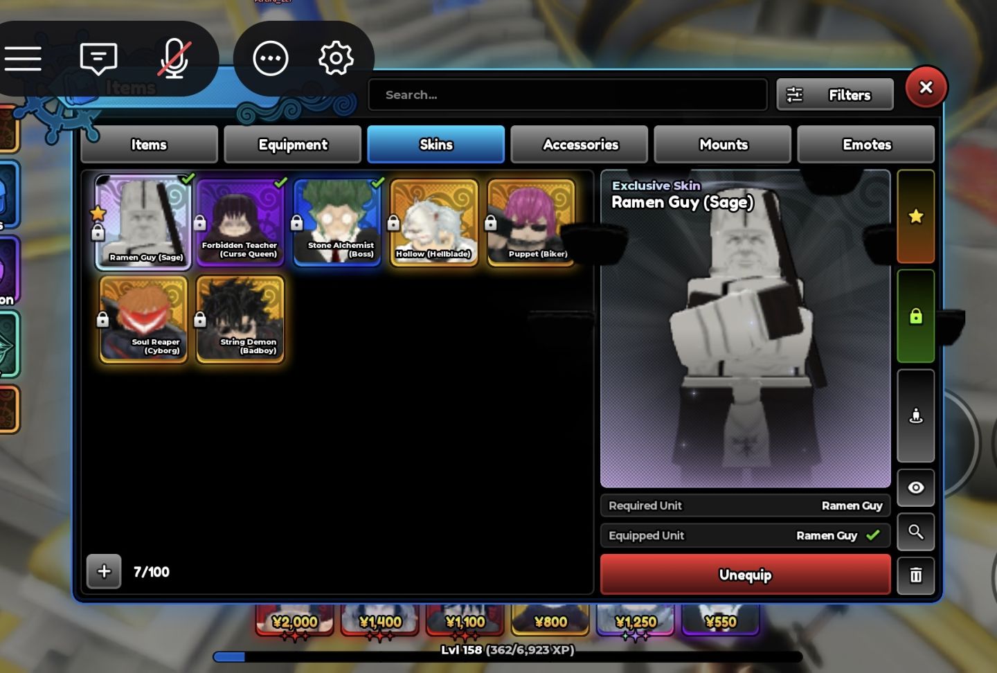 6 UNBOUNDS! CONTA DE ANIME EXPEDITIONS!!! MUITO FORTE! (MAIS BARATO)