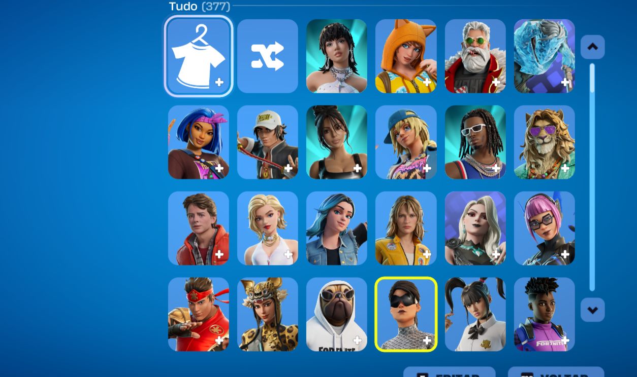 CONTA FORTNITE RARA , PASSE SEASON 4, 377 SKINS, VARIOS PACKS ETC,