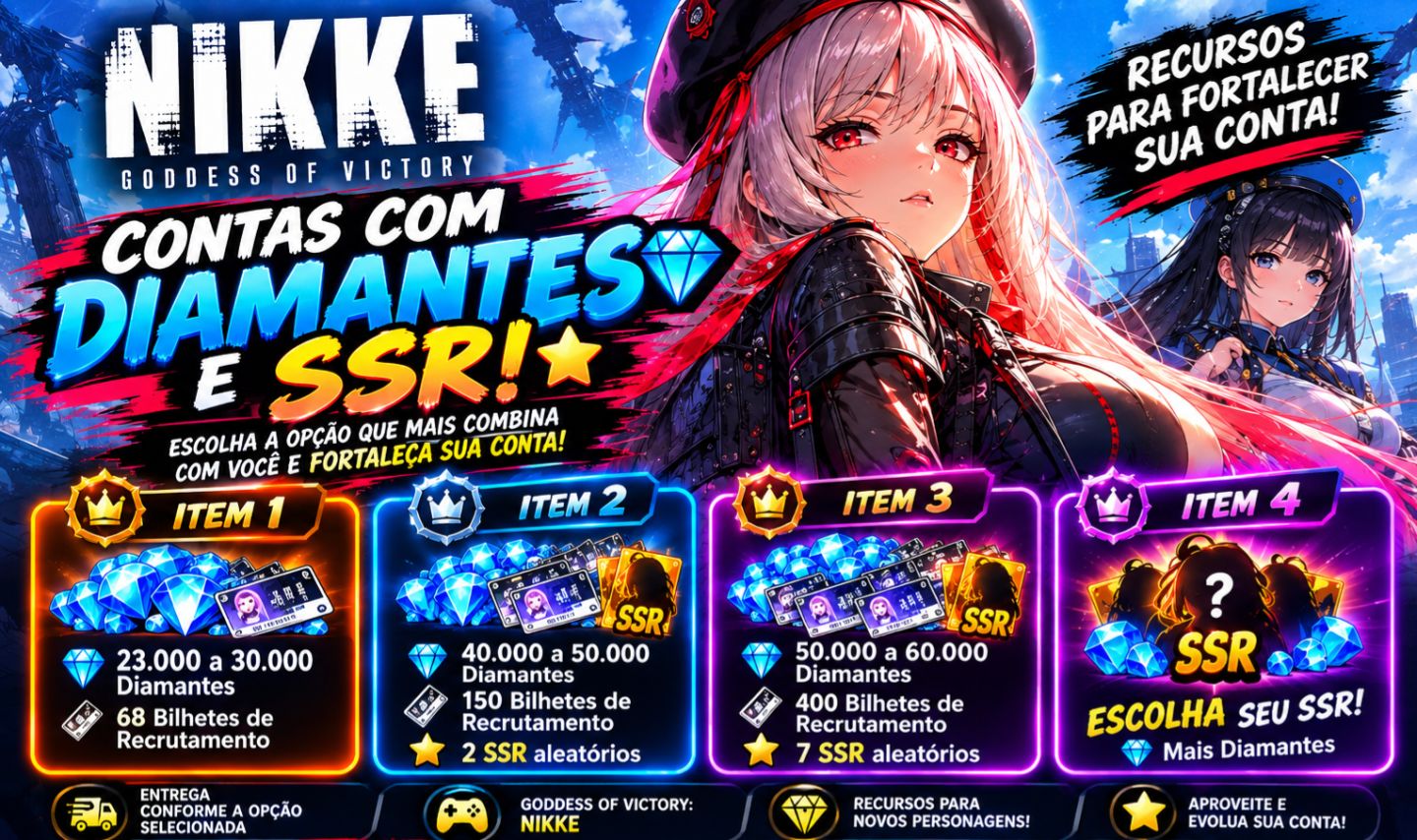 CONTAS Goddess of Victory: Nikke ATÉ 60.000 DIAMANTES | ESCOLHA SEU SSR
