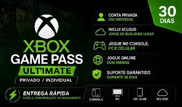 XBOX GAMEPASS ULTIMATE INDIVIDUAL | Escolha Seu Plano