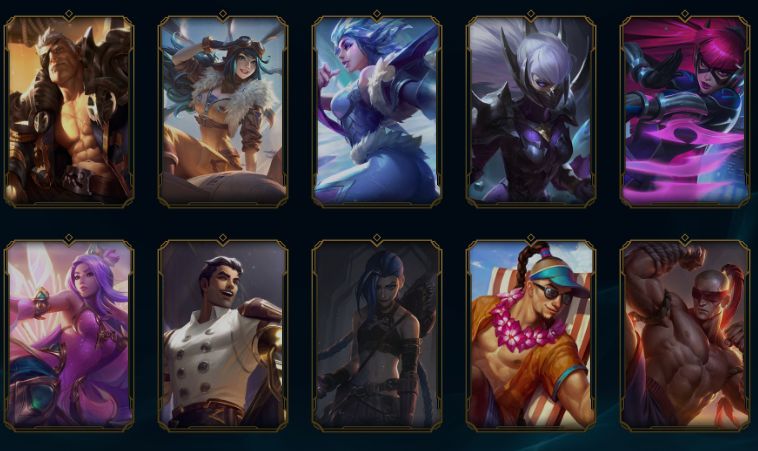 Conta League of Legends-Nível 301-93 Skins-1 Mítica-9 Lendárias-97 Campeões