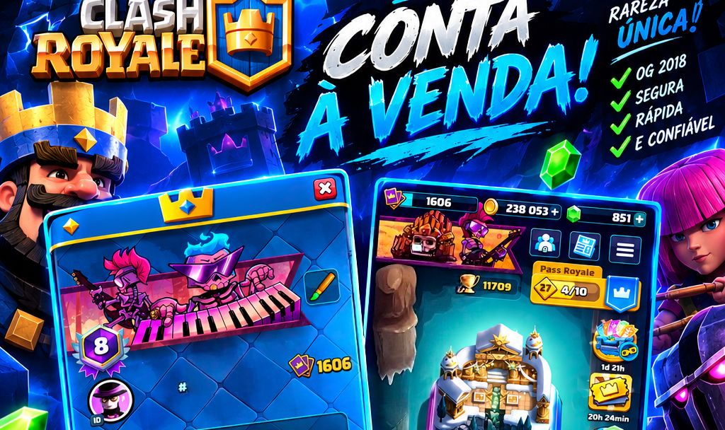 Conta de Clash rara 8 anos de conta!!!!!