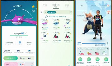 Pokémon go LVL 29 | 5 SHINY | 6 LENDÁRIOS | KYOGRE SHINY | 5 EVENTOS D052