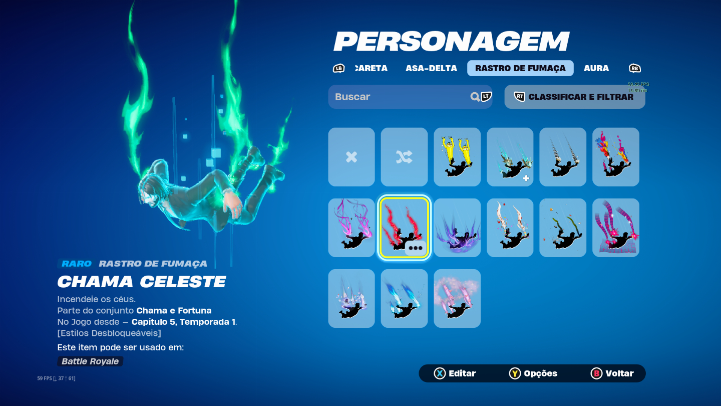CONTA DE FORTNITE CRIADA EM 2018 COM VARIAS SKINS