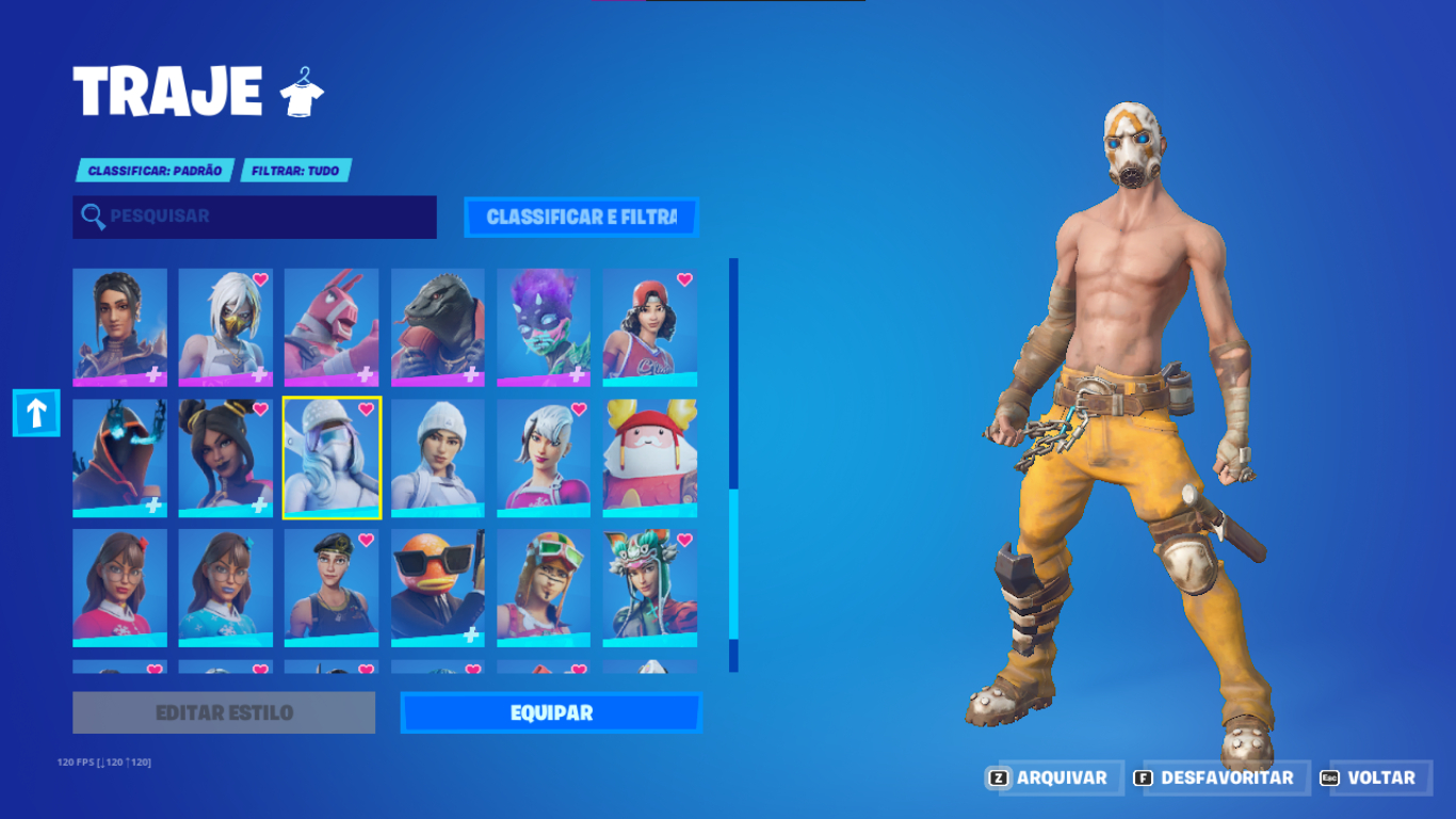CONTA FORTNITE COM BANDIDO PSICOPATA E OUTRAS SKINS QUE NÃO VÃO VOLTAR MAIS.