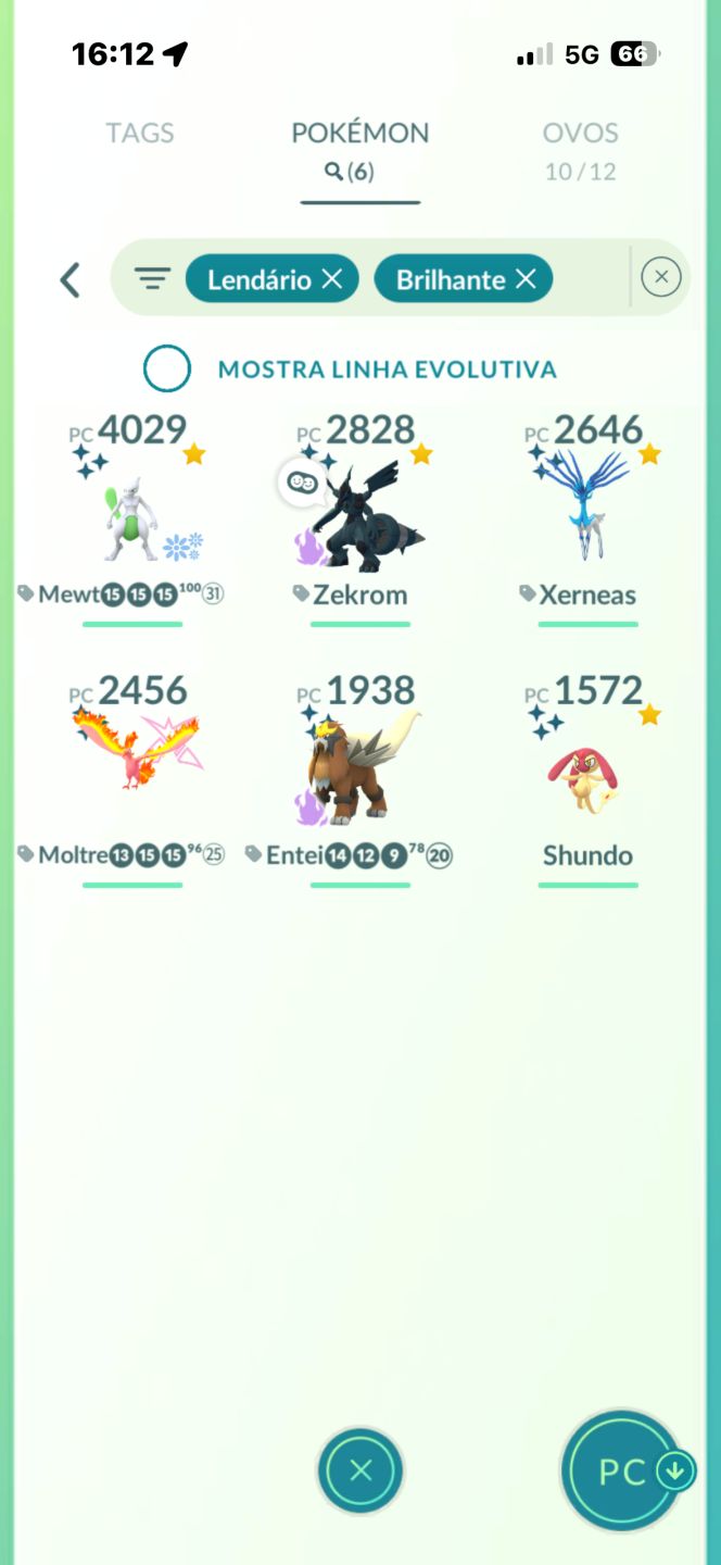 Conta Pokémon go 3 mewtow armadura 1 mesprit shundo 6 shundo 40 lendários
