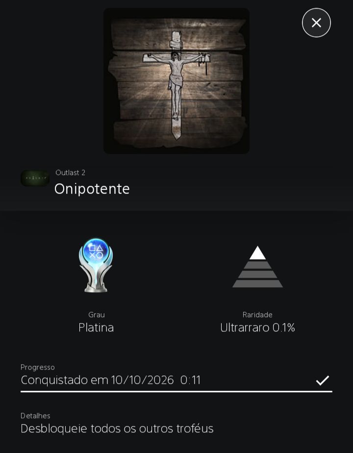 Troféu de Platina (Outlast 2)