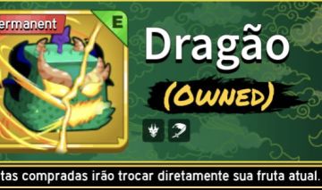 Blox fruits conta com Dragon perm e muita mais