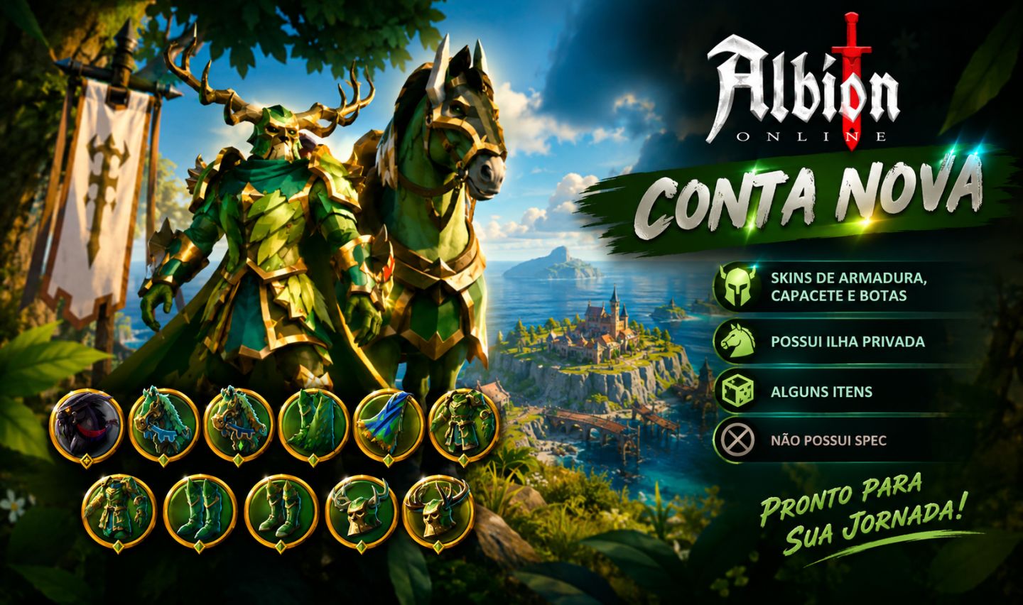 [PROMOÇÃO] CONTA ALBION ONLINE COM SKINS