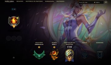CONTA LOL ESMERALDA 3 / LV 42 / 5 SKINS / TROCA DE NICK / PARA SAIR RAPIDO