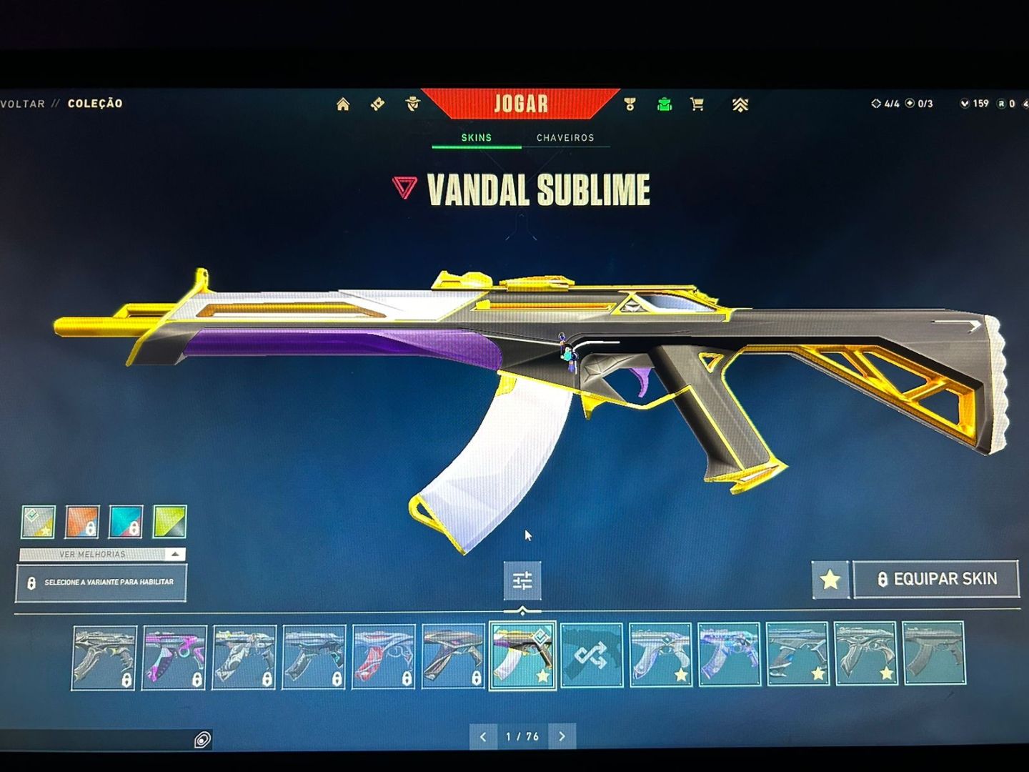 CONTA NÍVEL 109 CONTENDO SKINS
