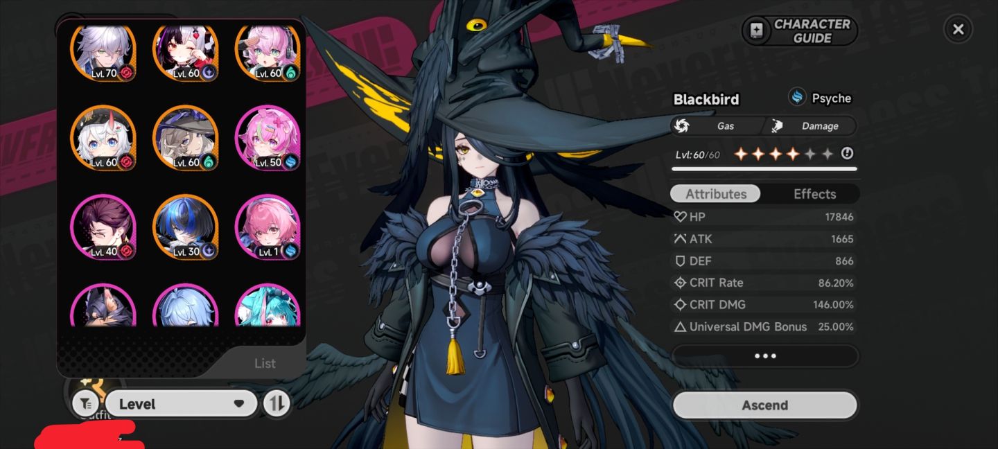 Conta de Nte (DAY 1) com LINKOU+S1+ZANKOU+S1+SHINKU+S1+CHAOS+S1+C1 na promoção
