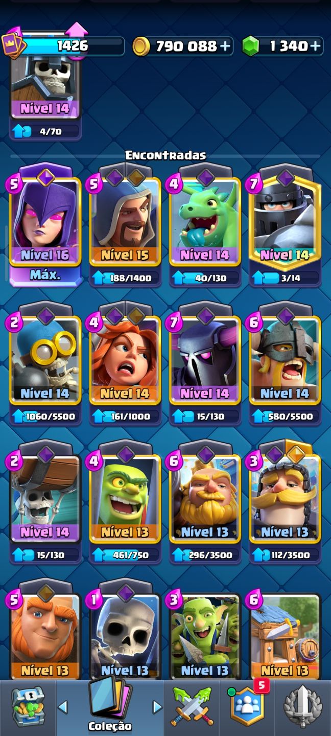 Conta Clash royale MUITO boa preço negociável