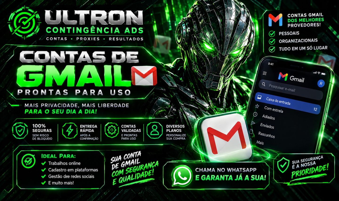 GMAIL GOOGLE ANTIGOS E NOVOS/ ULTRON