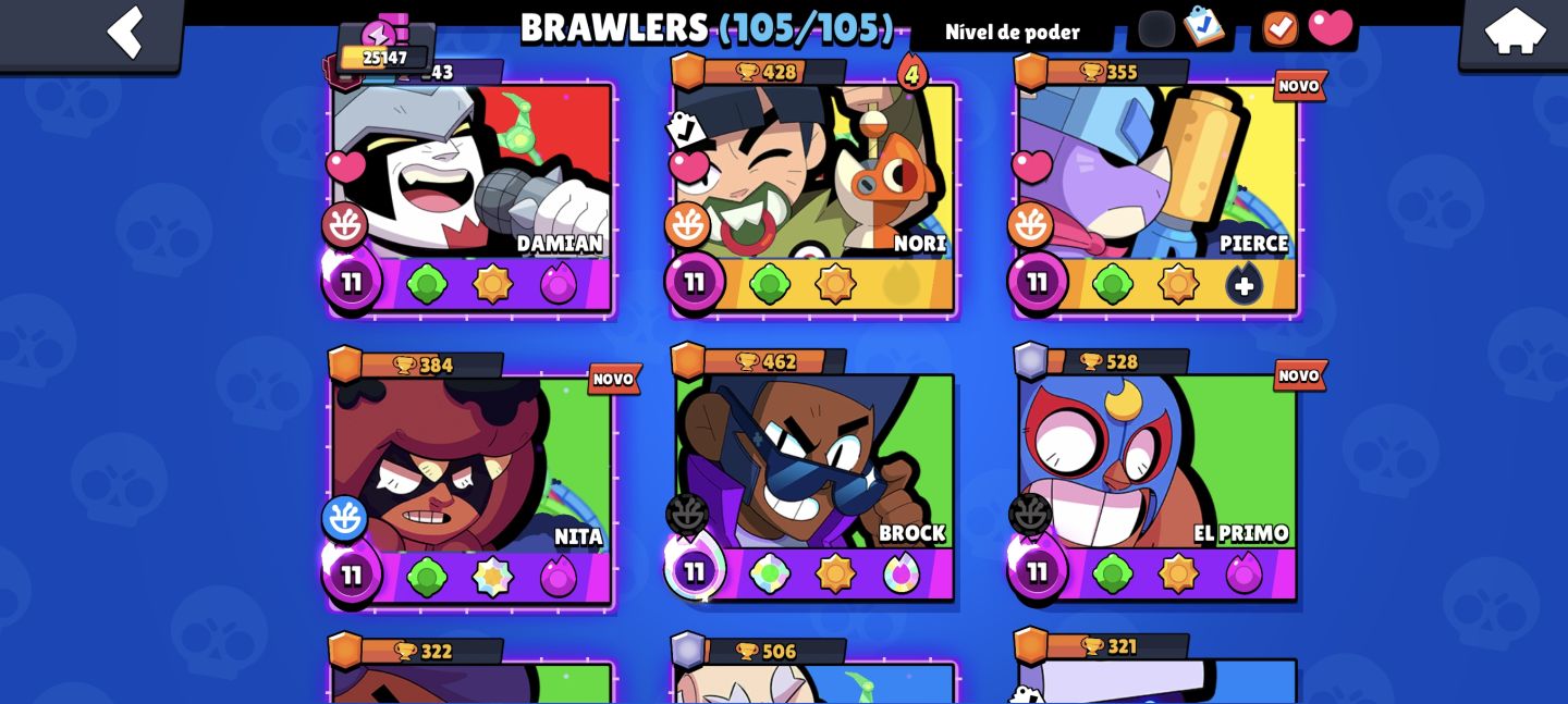 Conta brawl/Clash R. (Leia a descrição)