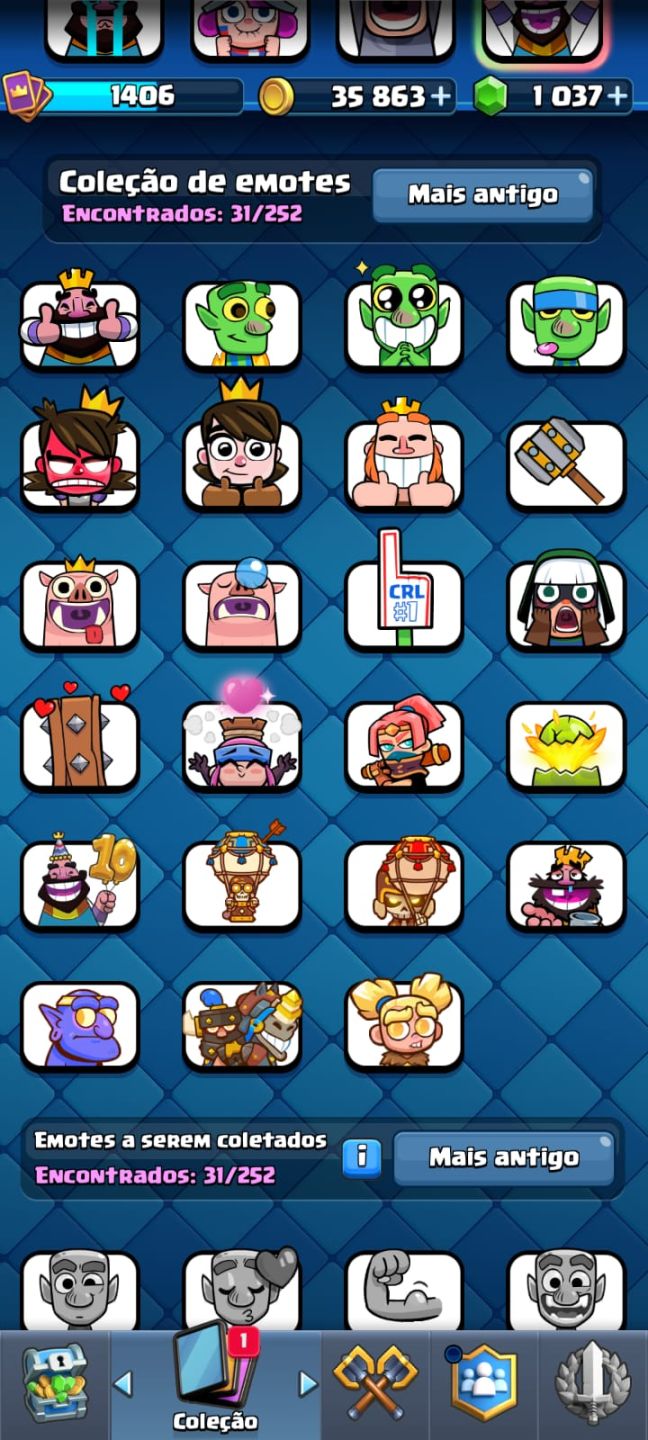 Conta Clash Royale