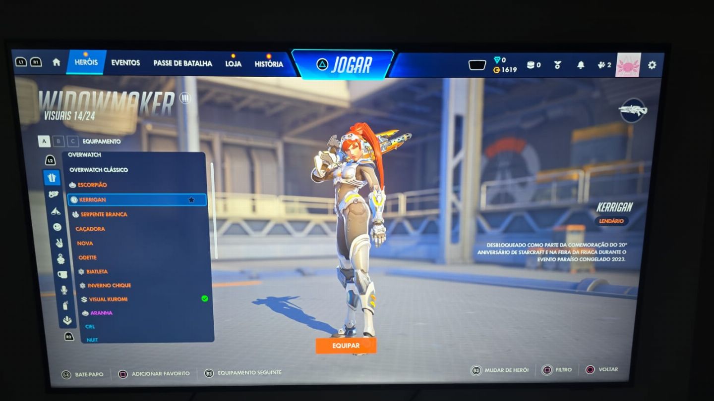 MMR CHAMPION (Sem rank) / Skins: Doom Monge / Widow Kerrigan /Mercy Anjo de Neve