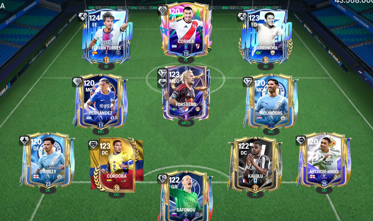 Conta FC Mobile GER 122 Ótimos jogadores