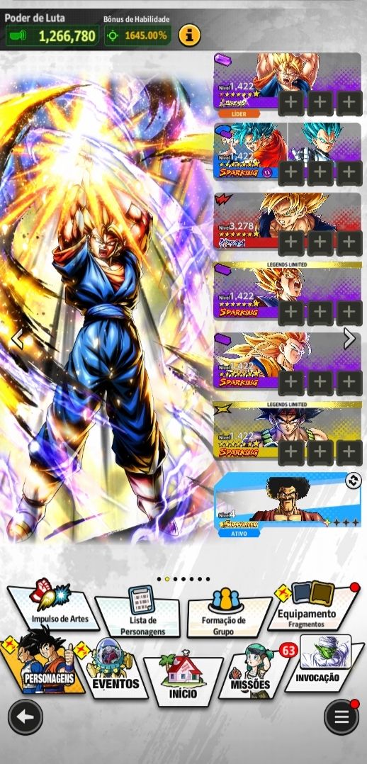 DB LEGENDS/Conta com Muitos Crystal chorno de 50k até 65K