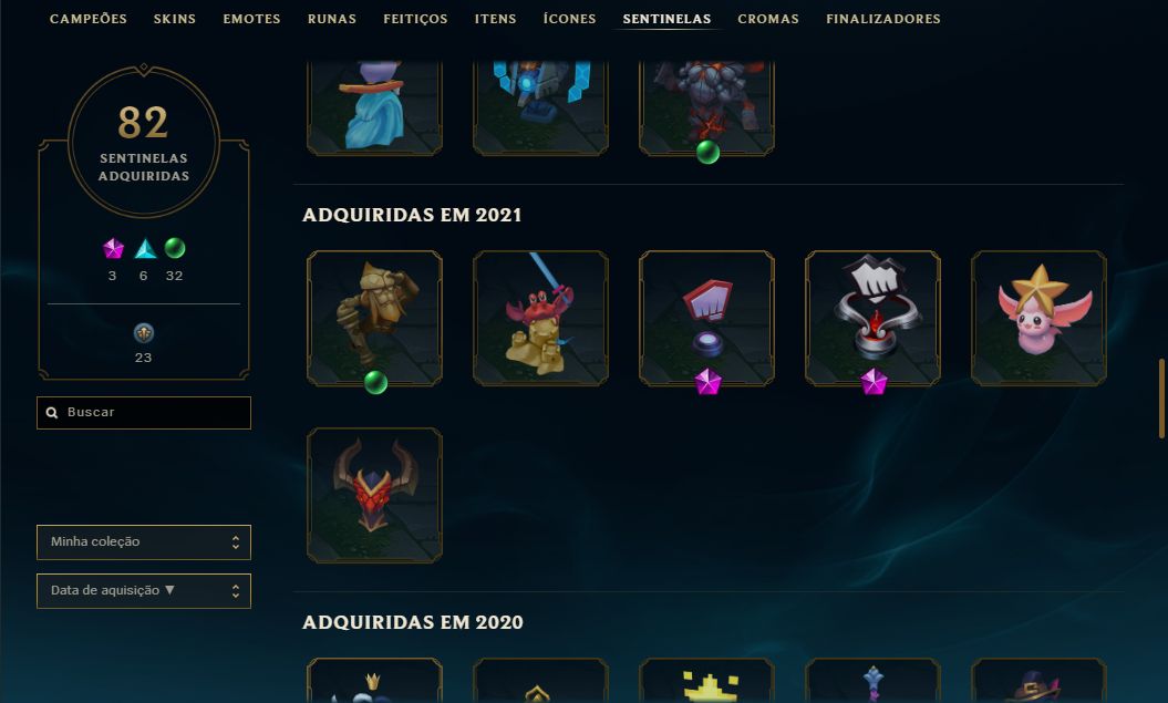 Conta de Colecionador - Black Alistar, UFO Corki, Ahri do Faker e +