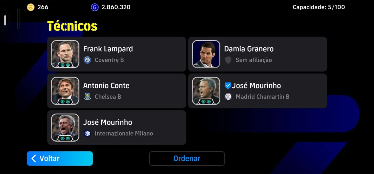 [META] Conta Efootball Mobile +3340 de Força + Full épico