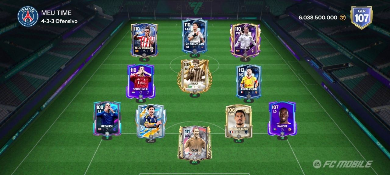 CONTA DE FC MOBILE COM PERSONAGENS LENDÁRIOS!