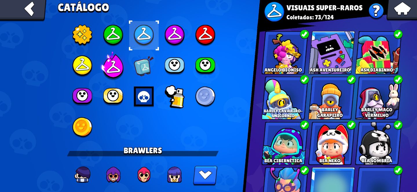 PROMO POR 1 SEMANA!! 87 BRAWLERS (37 LVL 11 / 34 HYPER) E SKINS RARAS!!