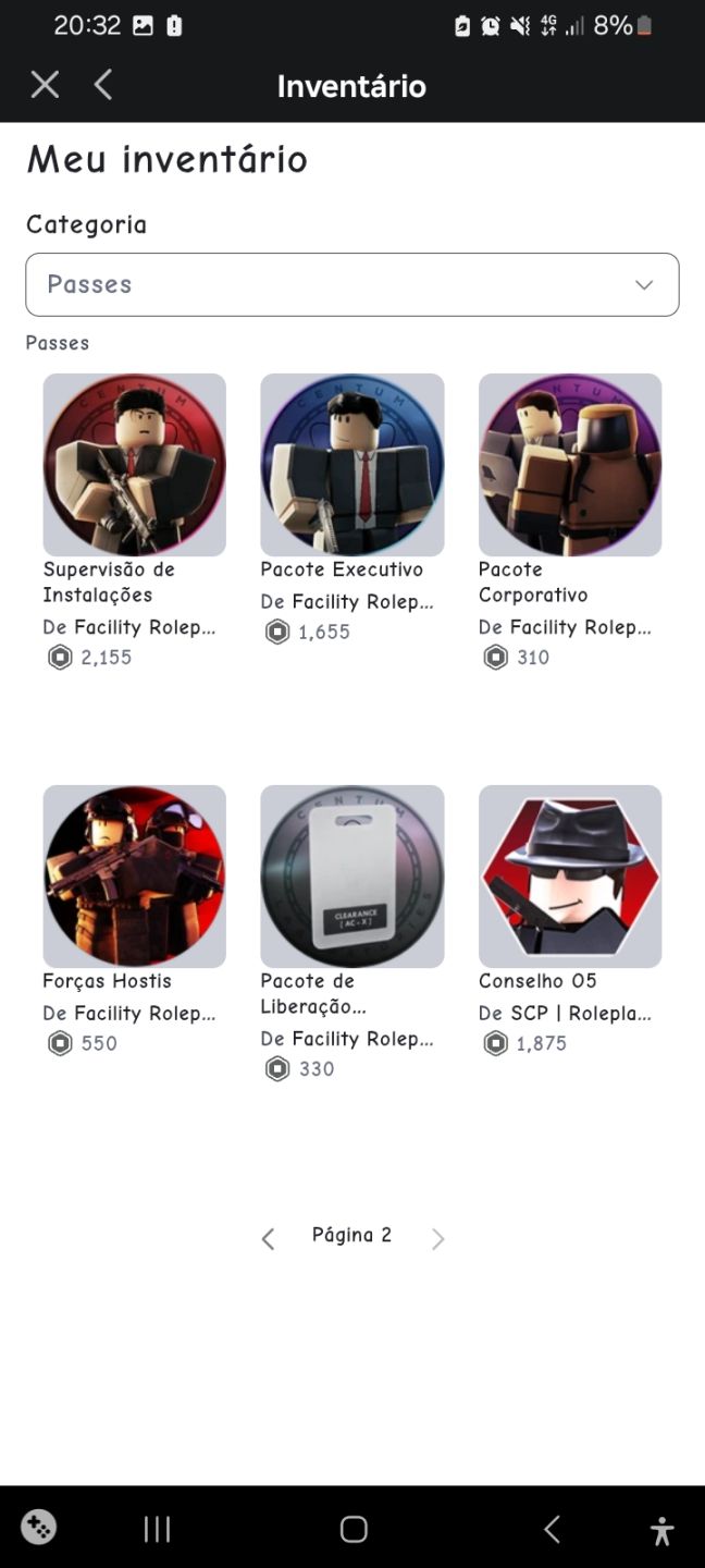 CONTA ROBLOX (Diversas GamePass Inclusas)