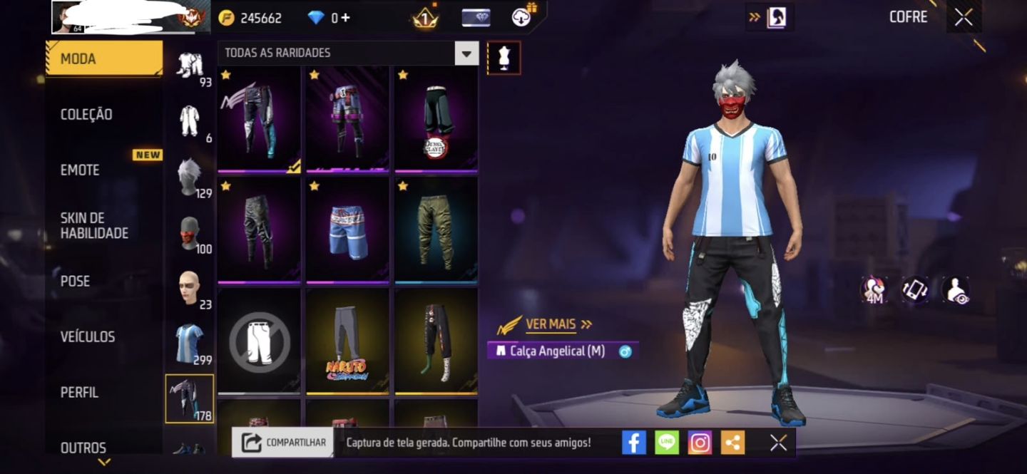 Conta de free fire antiga gemeda e varios itens antigos (PROMOÇÃO VENDA RAPIDA)