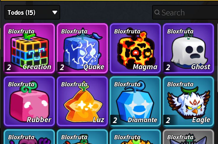 Conta com muita skin paga, 9k+ de robux investidos, muita coisa no blox fruits.