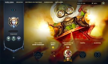 CORKI BARÃO VERMELHO SKIN RARA [ PEAK QUASE OURO NO TFT ] + [ TROCA NICK ]