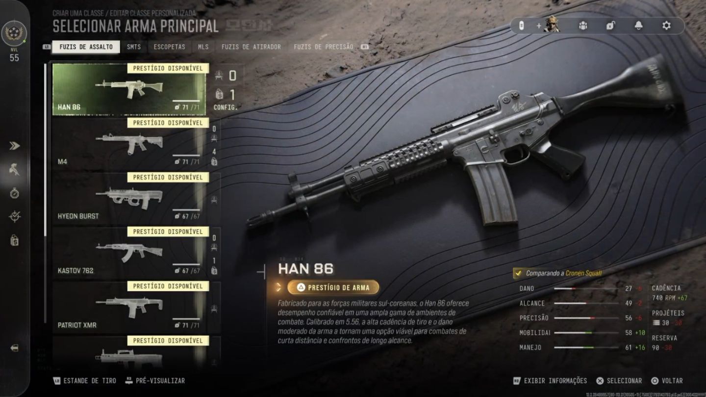 Contas Warzone/MP MW4 Armas Upadas + Prestigio de Nivel
