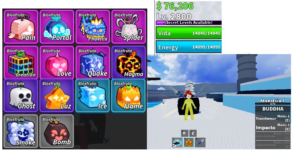 Conta upada Roblox blox fruits / OFERTA!!!