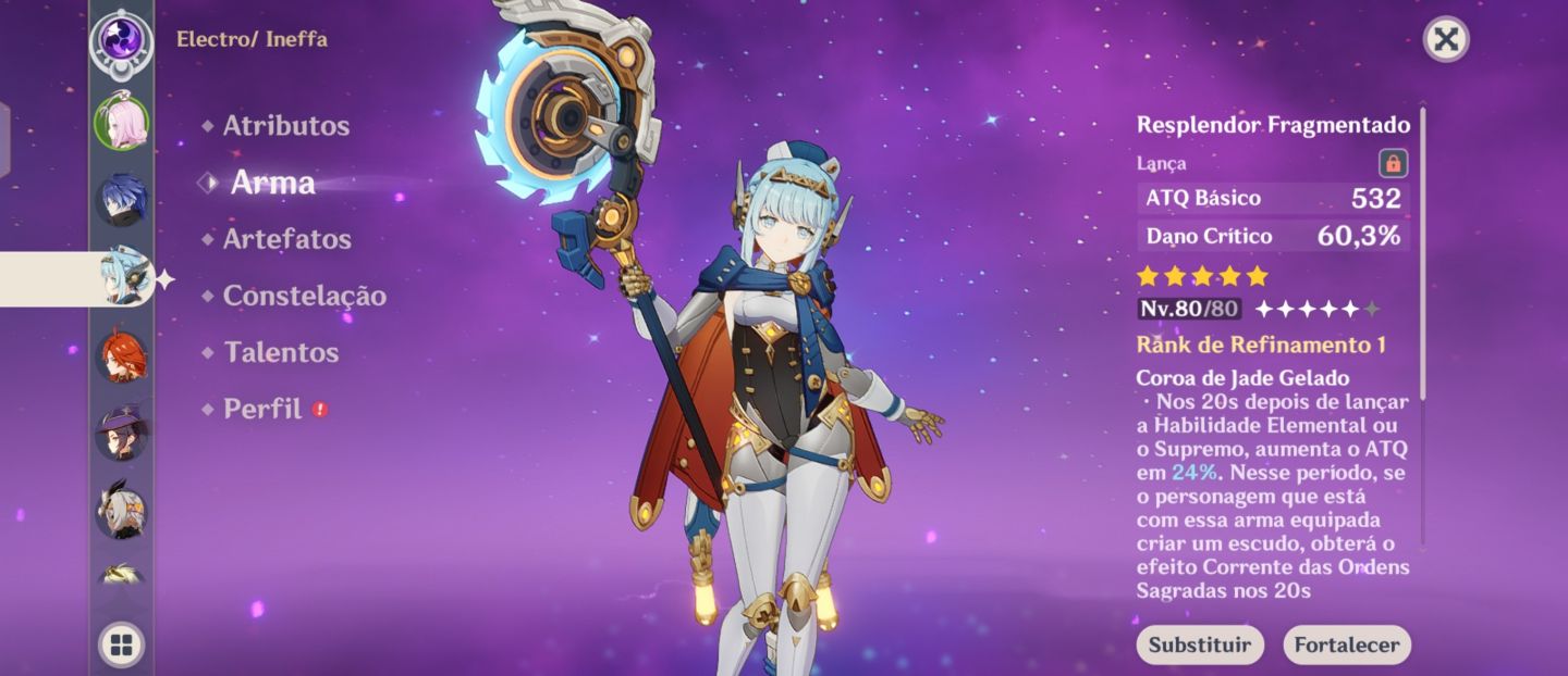 Columbina C3R1 + Times lunares muito bem investidos.