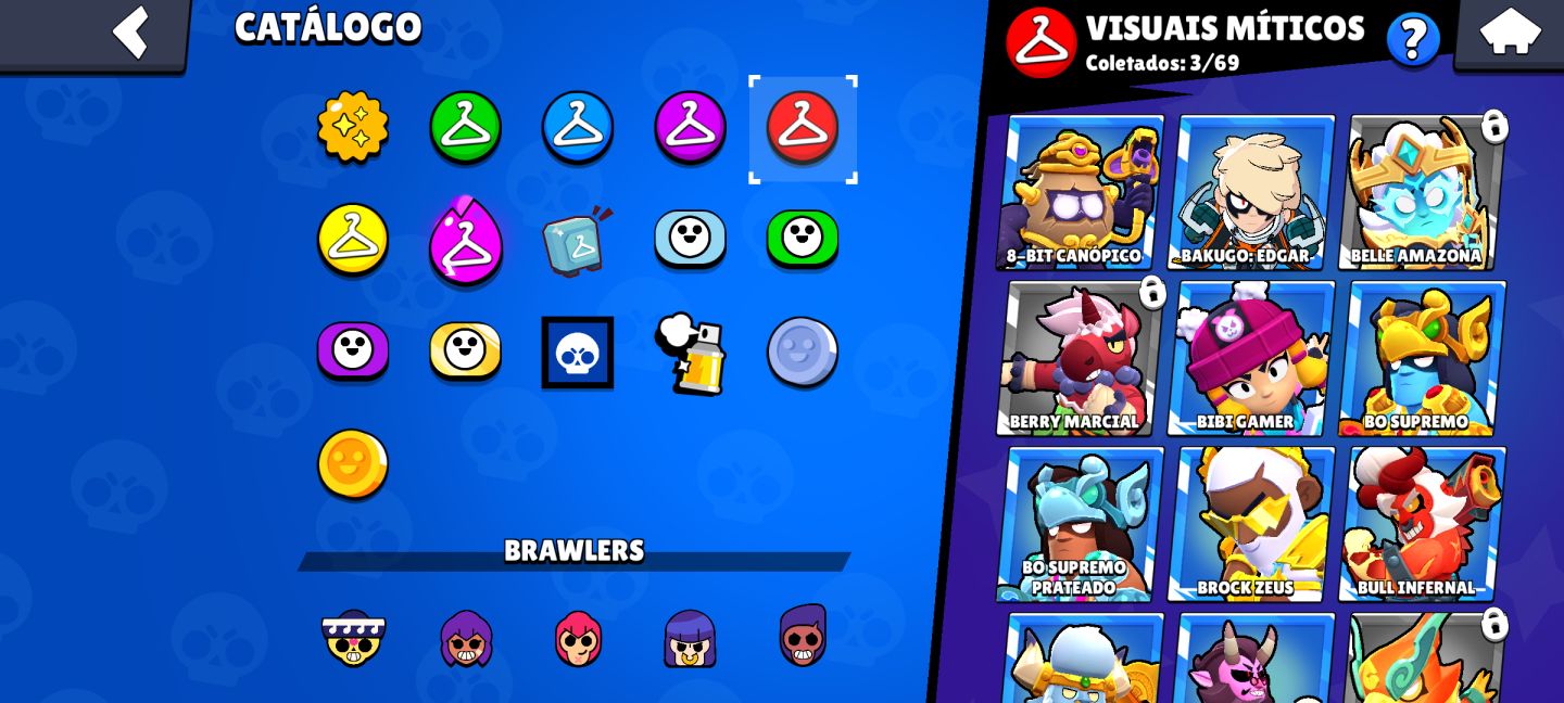 CONTA DE BRAWL STARS COM O PASSE COMPRADO