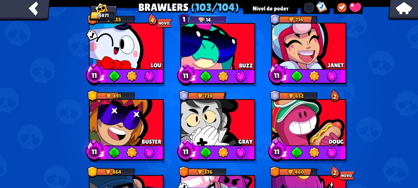 Conta gemada Brawl Stars End Game