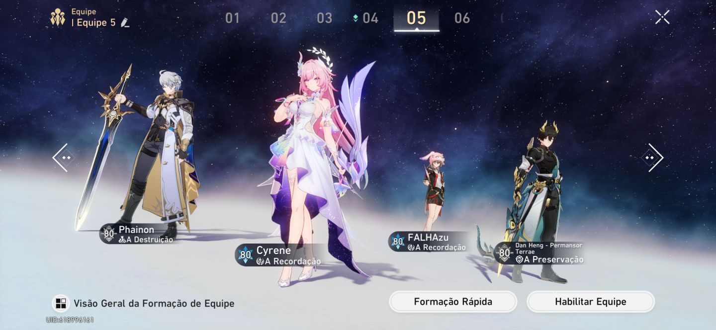 CONTA DE HONKAI STAR RAIL COMPLETA COM VARIOS TIMES METAS E PREMIUM