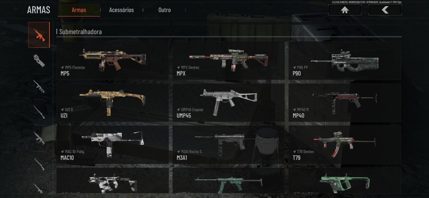 Skins de arma de personagem melhor