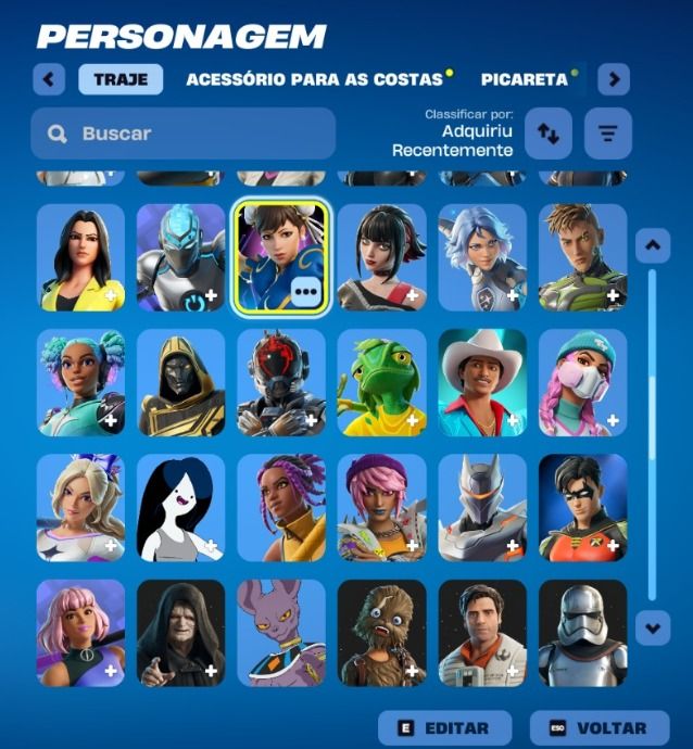 Conta Fortnite com umas skin, vários passes (muitas skins de anime)