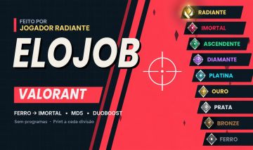 Elojob Valorant por RADIANTE Rápido e Seguro | Ferro ao Imortal
