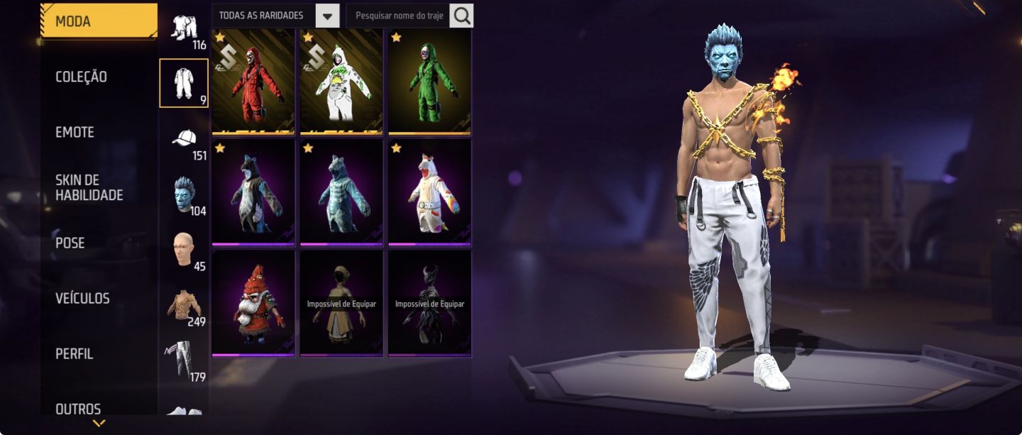 CALÇA ANGELICAL+TOP CRIMINAIS+ARMA EVOLUTIVAS+PUNHOS+BANDEIRAO+PLANADOR