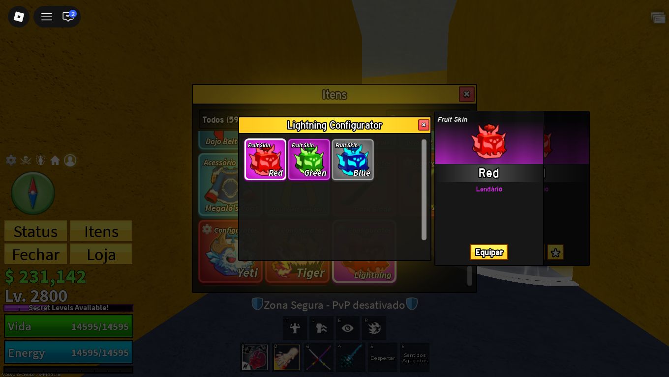 CONTA BLOX FRUITS + VBL | LVL 2800 + DARKBLADE + YETI, LIGHTNING PERM E MAIS!!