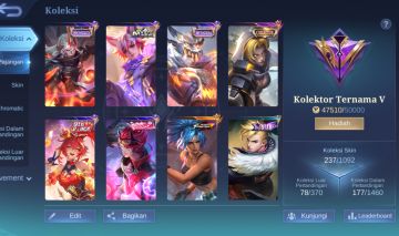 CONTA MOBILE LEGENDS COM 237 SKINS E 131 HEROIS [SMURF] LEIA DESC