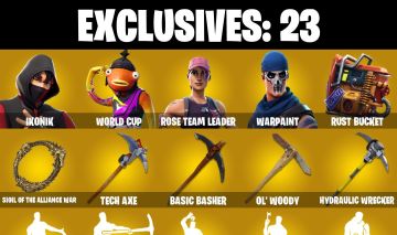 CONTA FORTNITE COM 126 SKINS-IKONIK-STW OG-PEIXOTO WORLD CUP E MT MAIS!
