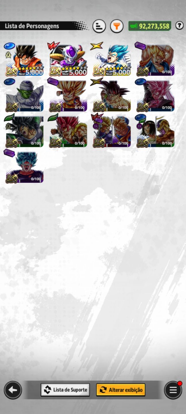 Conta menta de dragonball legends