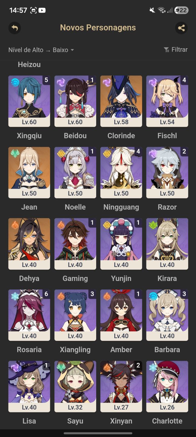 CONTA GENSHIN + HONKAI + H3RD (tudo no mesmo login)