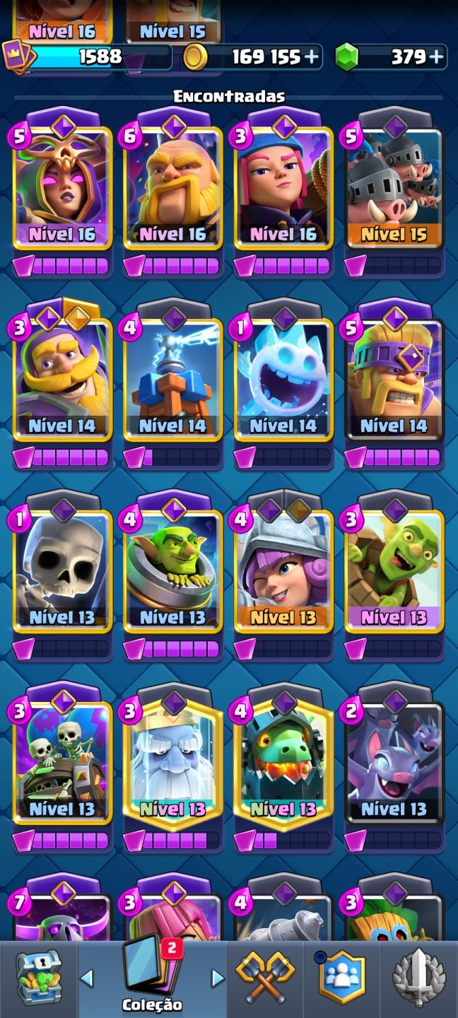 CONTA CLASH ROYALE 12.1K+ TROFÉUS | TORRE LVL 15 | CARTAS LVL 16 | FULL ACESSO